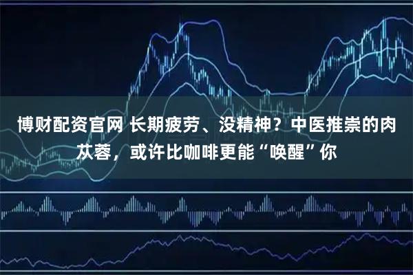 博财配资官网 长期疲劳、没精神？中医推崇的肉苁蓉，或许比咖啡更能“唤醒”你