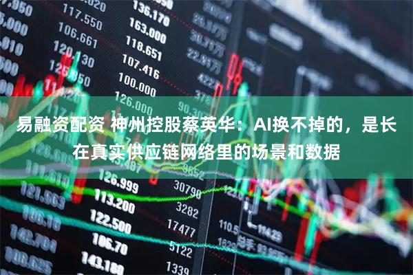 易融资配资 神州控股蔡英华：AI换不掉的，是长在真实供应链网络里的场景和数据